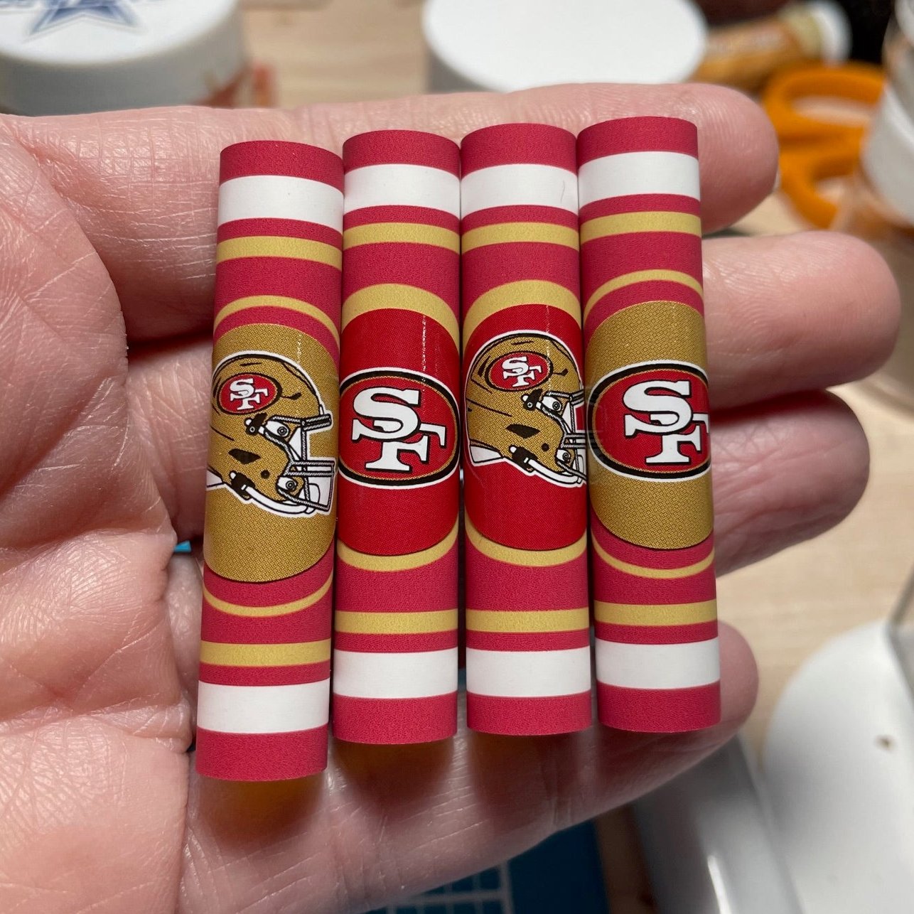 Cigar/Football Uppers 49'ers