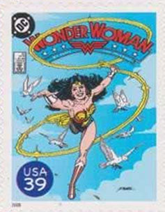 Superhero Comic US Postage Stamp