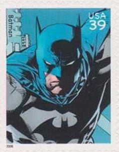 Superhero Comic US Postage Stamp