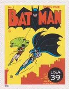 Superhero Comic US Postage Stamp