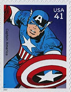 Superhero Comic US Postage Stamp