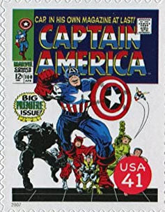 Superhero Comic US Postage Stamp