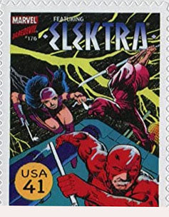 Superhero Comic US Postage Stamp