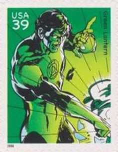 Superhero Comic US Postage Stamp