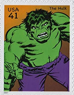 Superhero Comic US Postage Stamp