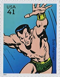 Superhero Comic US Postage Stamp