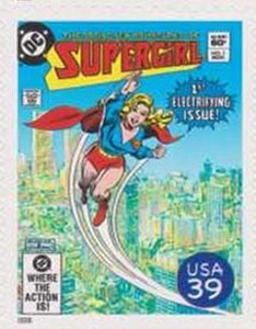 Superhero Comic US Postage Stamp