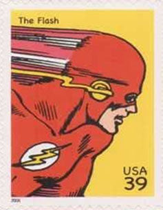 Superhero Comic US Postage Stamp